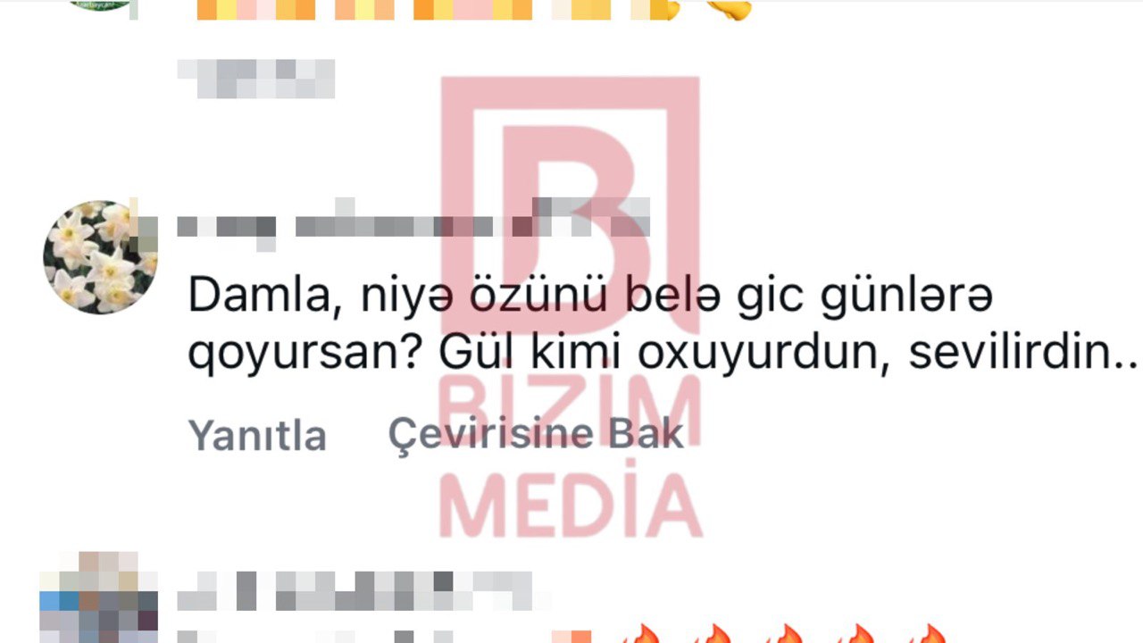 Damla TƏNQİD OLUNDU: “Niyə özünü bu günlərə qoyursan?” FOTO